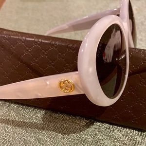 Authentic Gucci Mother of Pearl Round Sunglasses